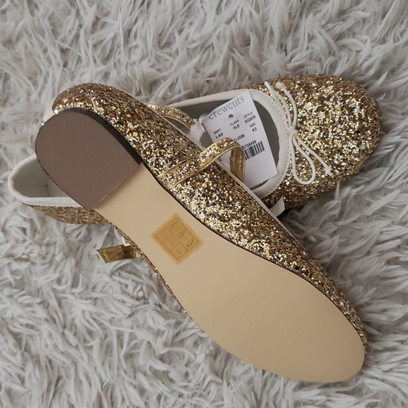 •Crewcuts• Girls Glitter Mary Jane Ballet Flats - Picture 4 of 6